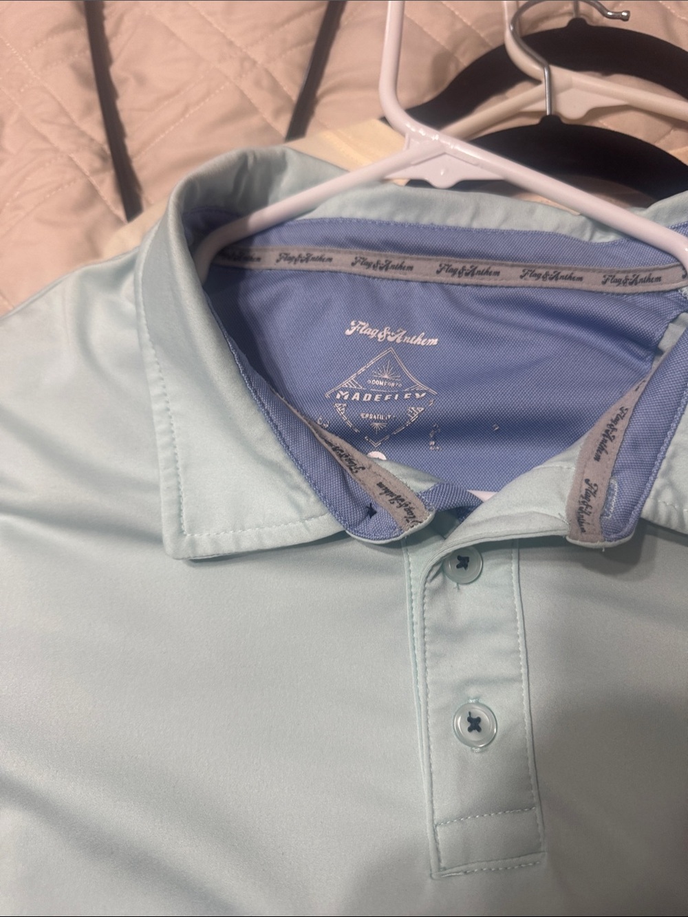Flag & Anthem Men’s Light Mint Polo Shirt